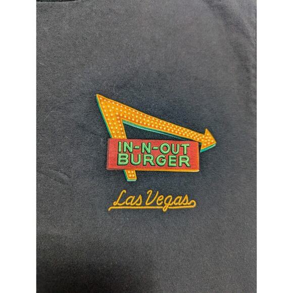 In-N-Out Burger Las Vegas LV Classic Cars Hot Rod T Shirt Sunset Palm Trees Sz S - Picture 4 of 5